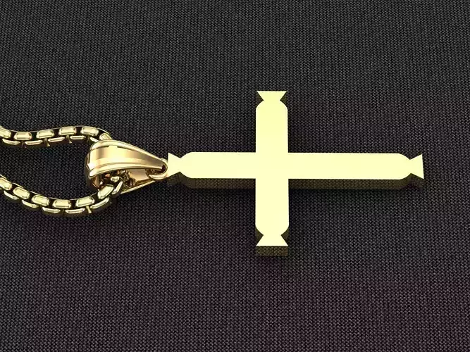 Cross Light Gold 3CP076 3DM STL