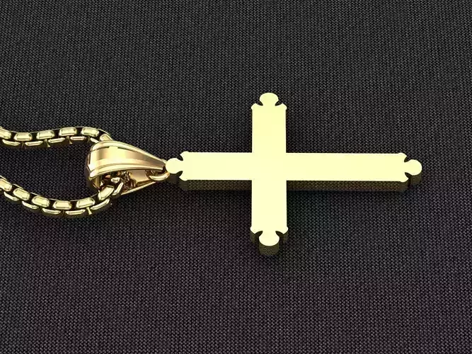 Cross Light Gold 3CP074 3DM STL