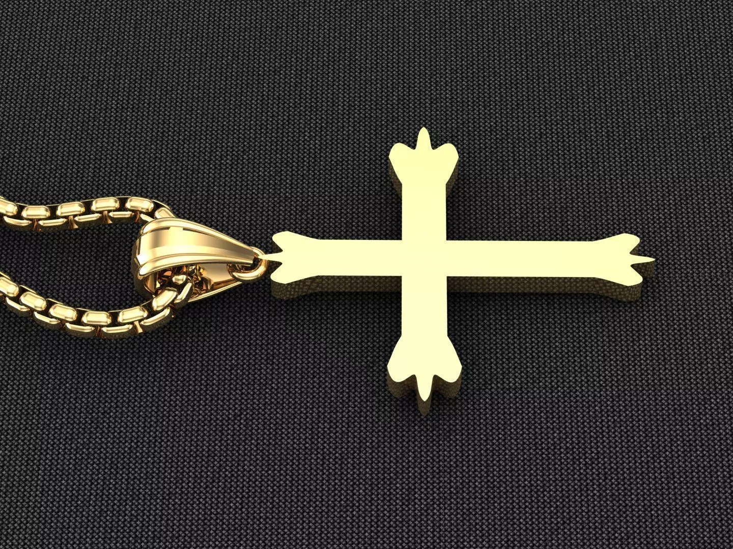 Cross Light Gold 3CP067 3DM STL 3D model_0