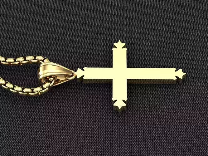 Cross Light Gold 3CP064 3DM STL