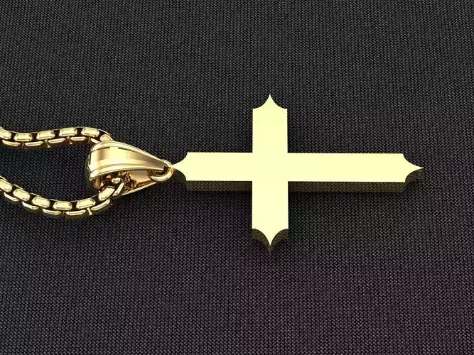 Cross Light Gold 3CP062 3DM STL