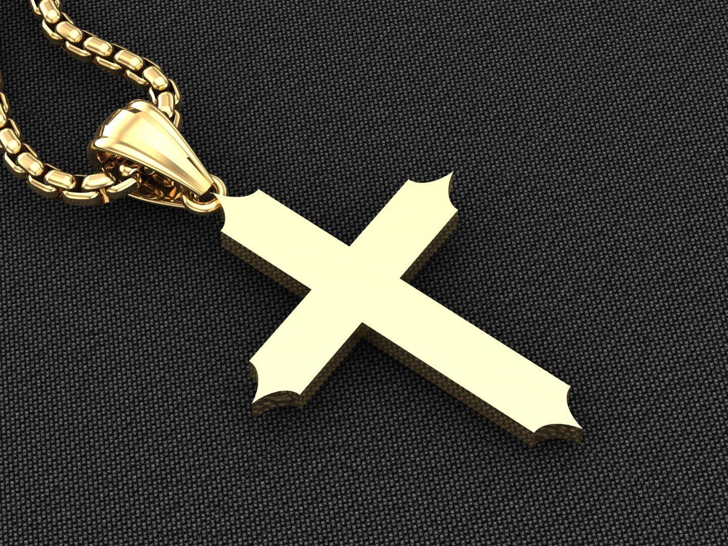 Cross Light Gold 3CP062 3DM STL 3D model_2