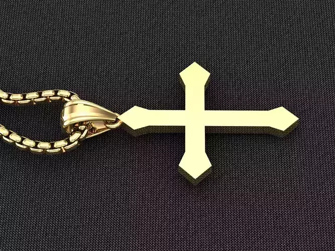 Cross Light Gold 3CP061 3DM STL