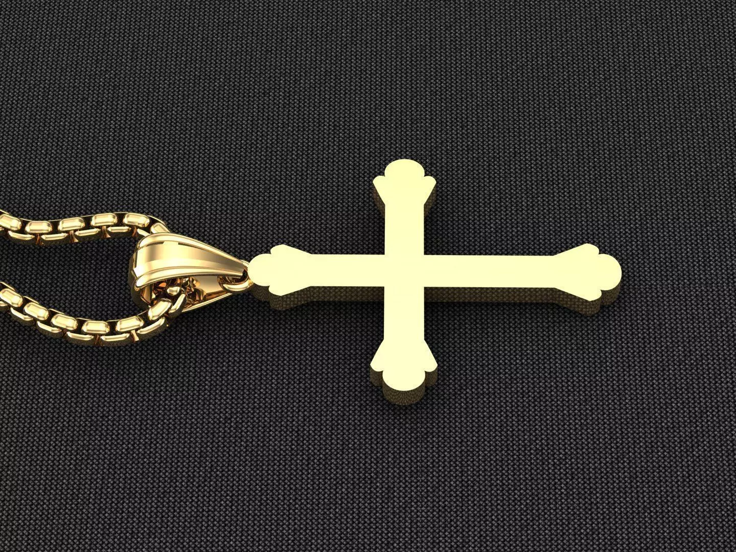 Cross Light Gold 3CP059 3DM STL 3D model