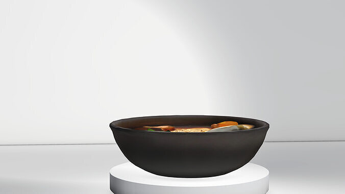 Ramen Noodle Bowl 3D Model Low-poly 3D model 5