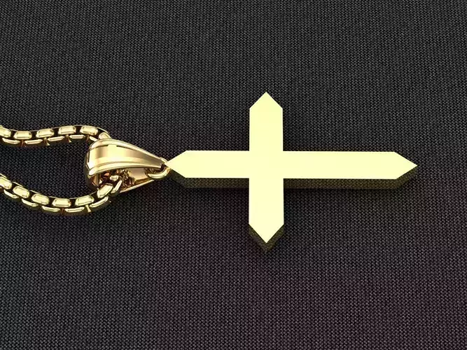 Cross Light Gold 3CP058 3DM STL