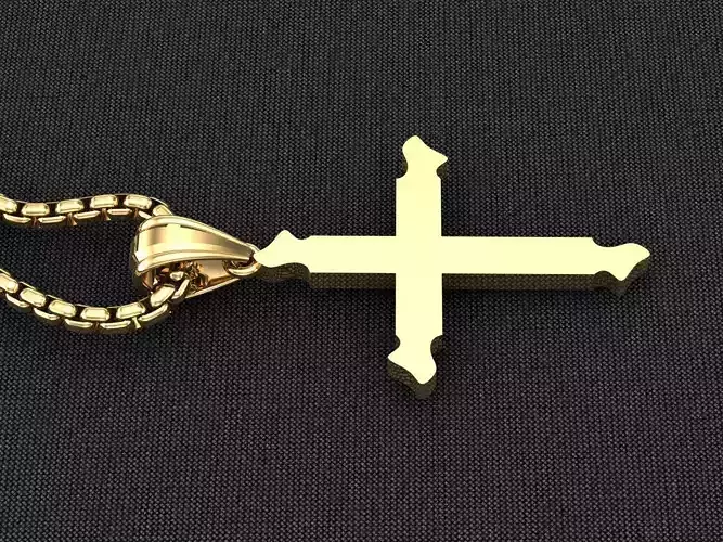 Cross Light Gold 3CP054 3DM STL