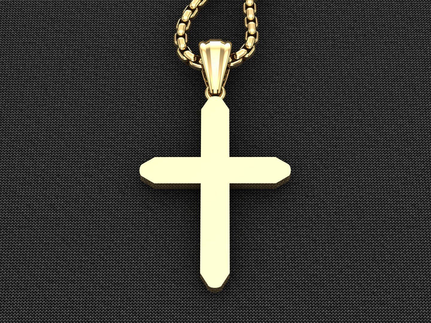 Cross Light Gold 3CP052 3DM STL 3D model_3