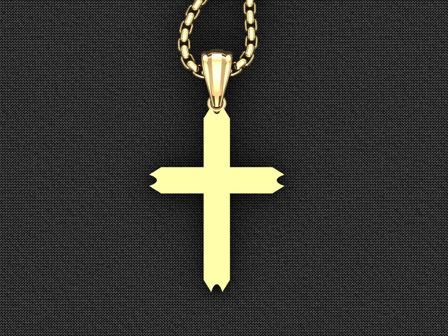 Cross Light Gold 3CP050 3DM STL 3D model_4