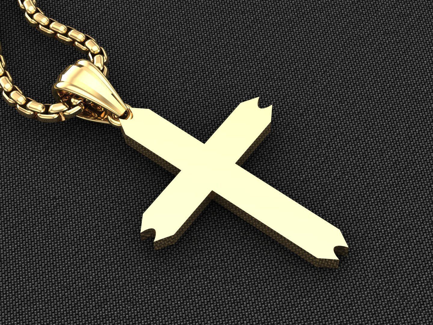 Cross Light Gold 3CP050 3DM STL 3D model_2