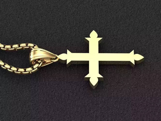 Cross Light Gold 3CP048 3DM STL