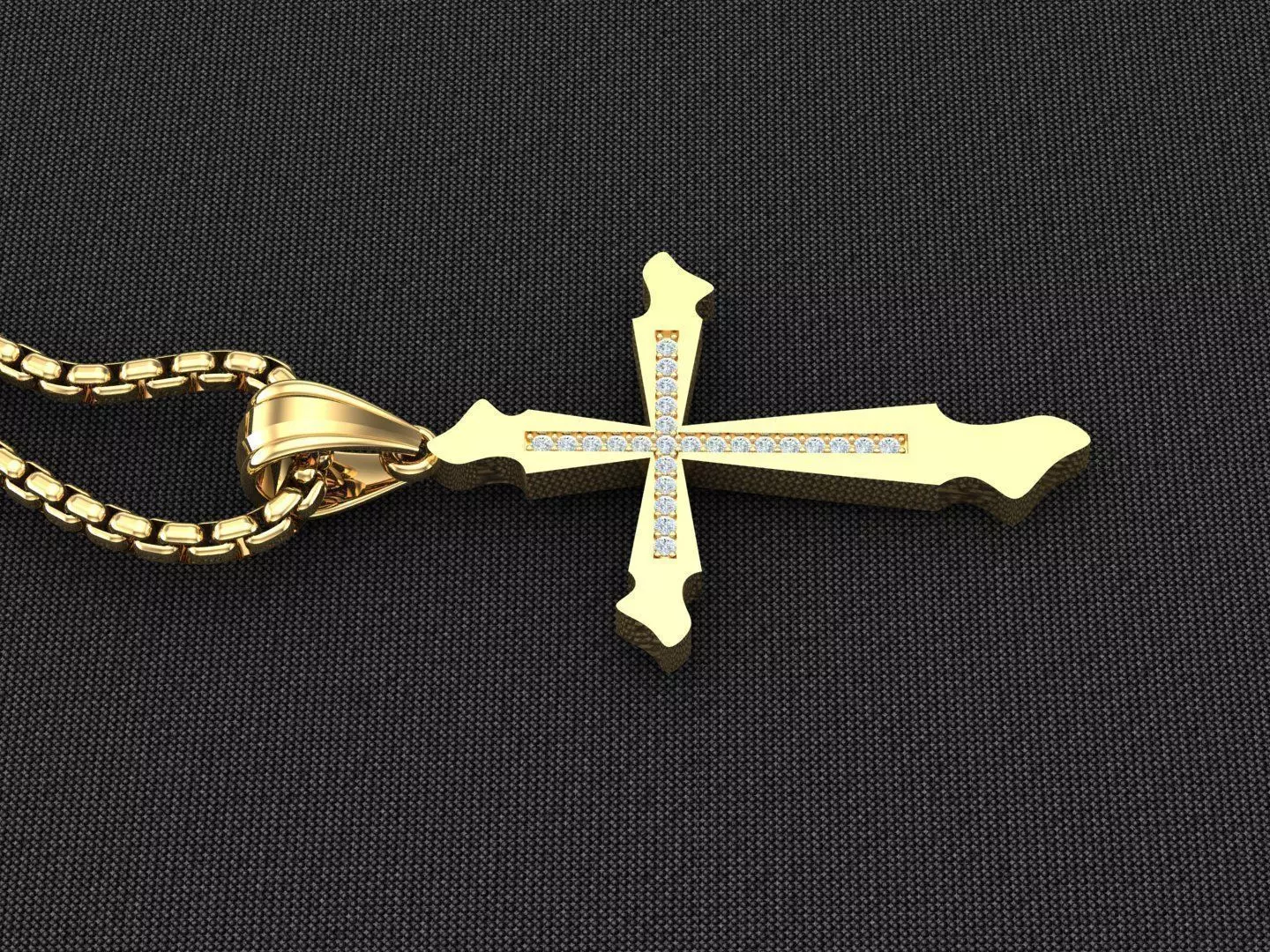 Cross Light Gold 3CP046 3DM STL 3D print model