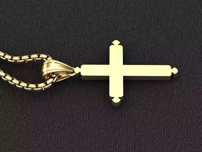 Cross Light Gold 3CP044 3DM STL