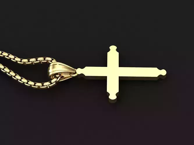 Cross Light Gold 3CP042 3DM STL