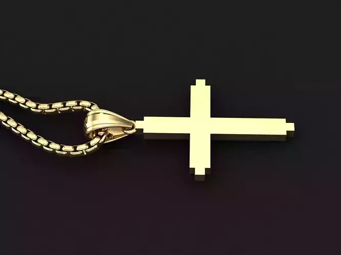 Cross Light Gold 3CP041 3DM STL