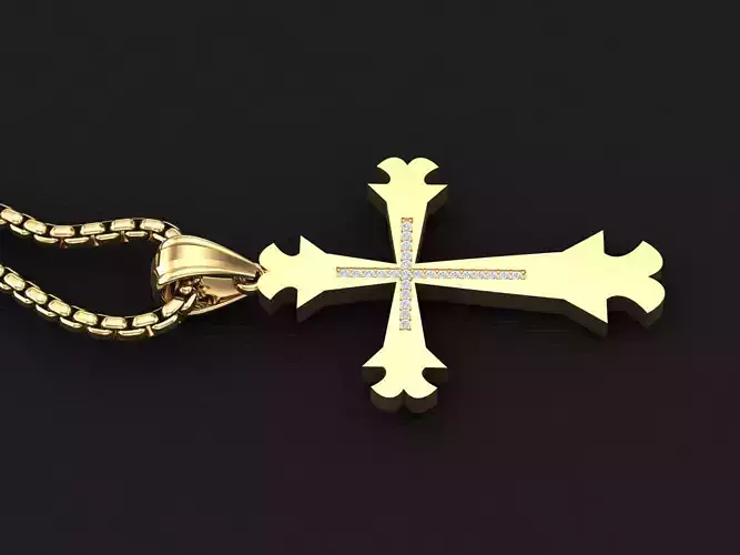 Cross Light Gold 3CP039 3DM STL