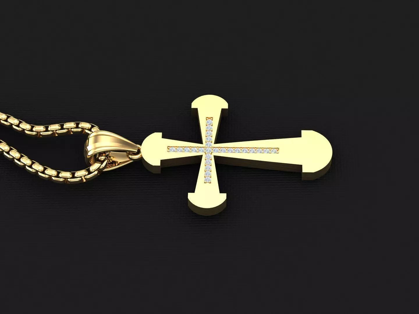 Cross Light Gold 3CP029 3DM STL 3D model