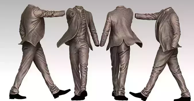 3D suit for man V02 3D print model