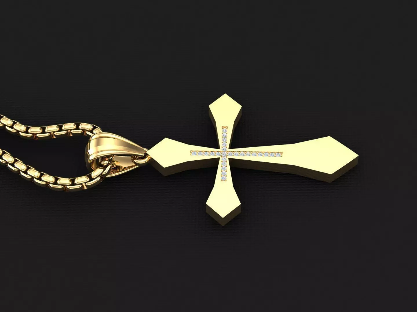 Cross Light Gold 3CP016 3DM STL 3D model_0