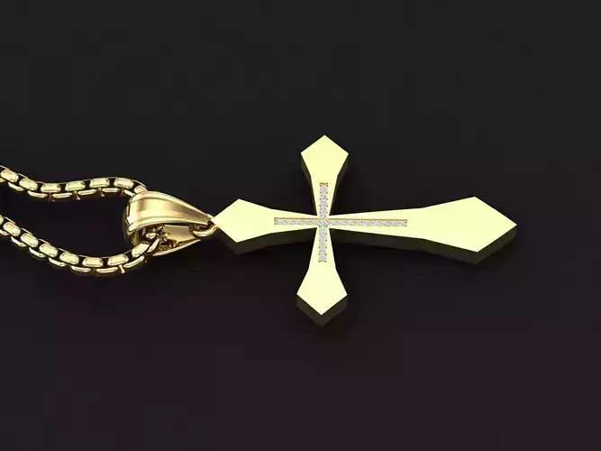 Cross Light Gold 3CP016 3DM STL