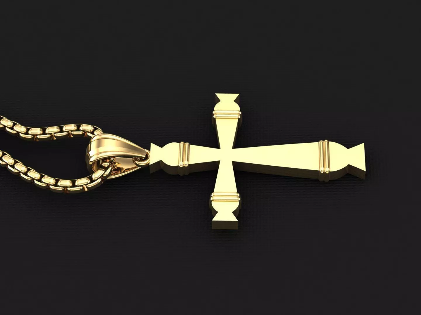 Cross Light Gold 3CP013 3DM STL 3D model_0