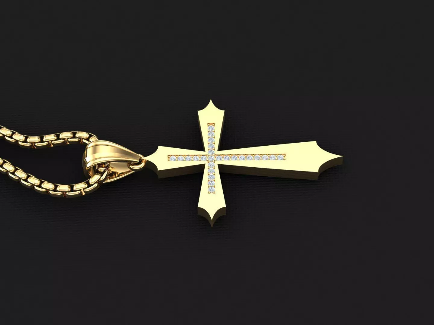 Cross Light Gold 3CP010 3DM STL 3D model_0