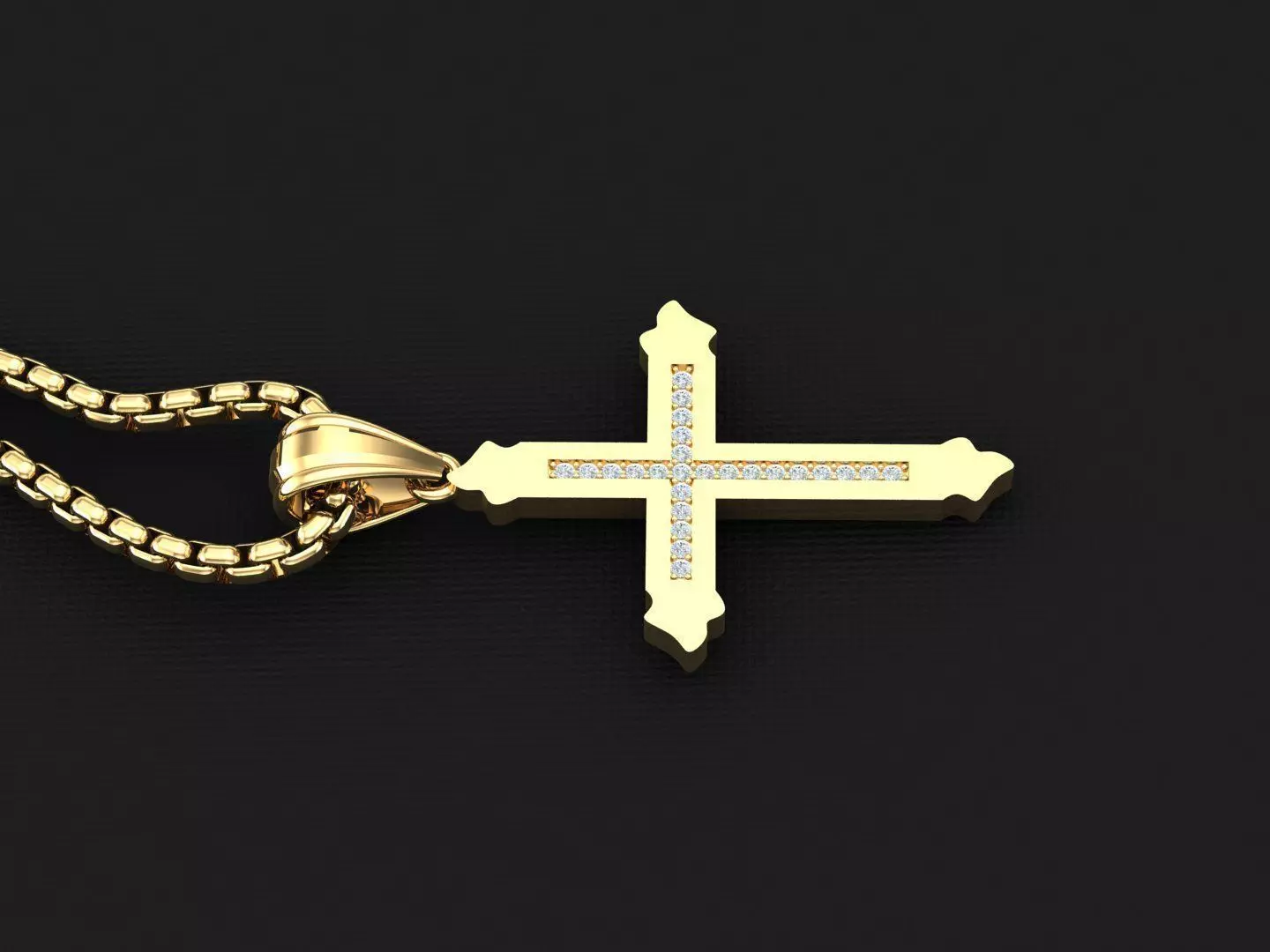 Cross Light Gold 3CP003 3DM STL 3D model