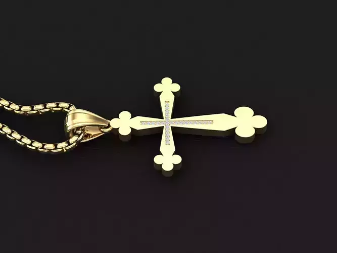 Cross Light Gold 3CP002 3DM STL