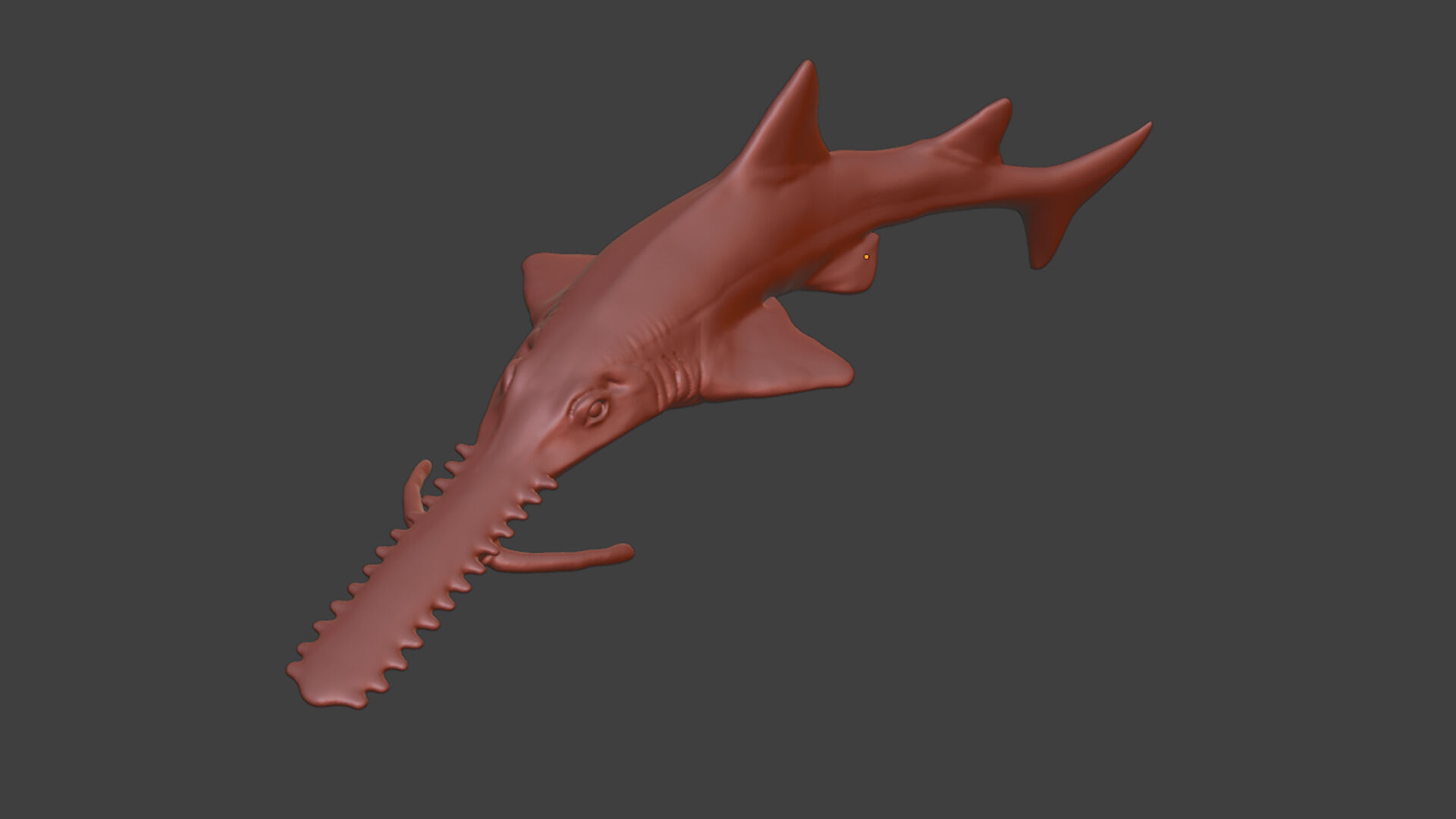 Realistic Fish Toys Sawshark 3D print model_6