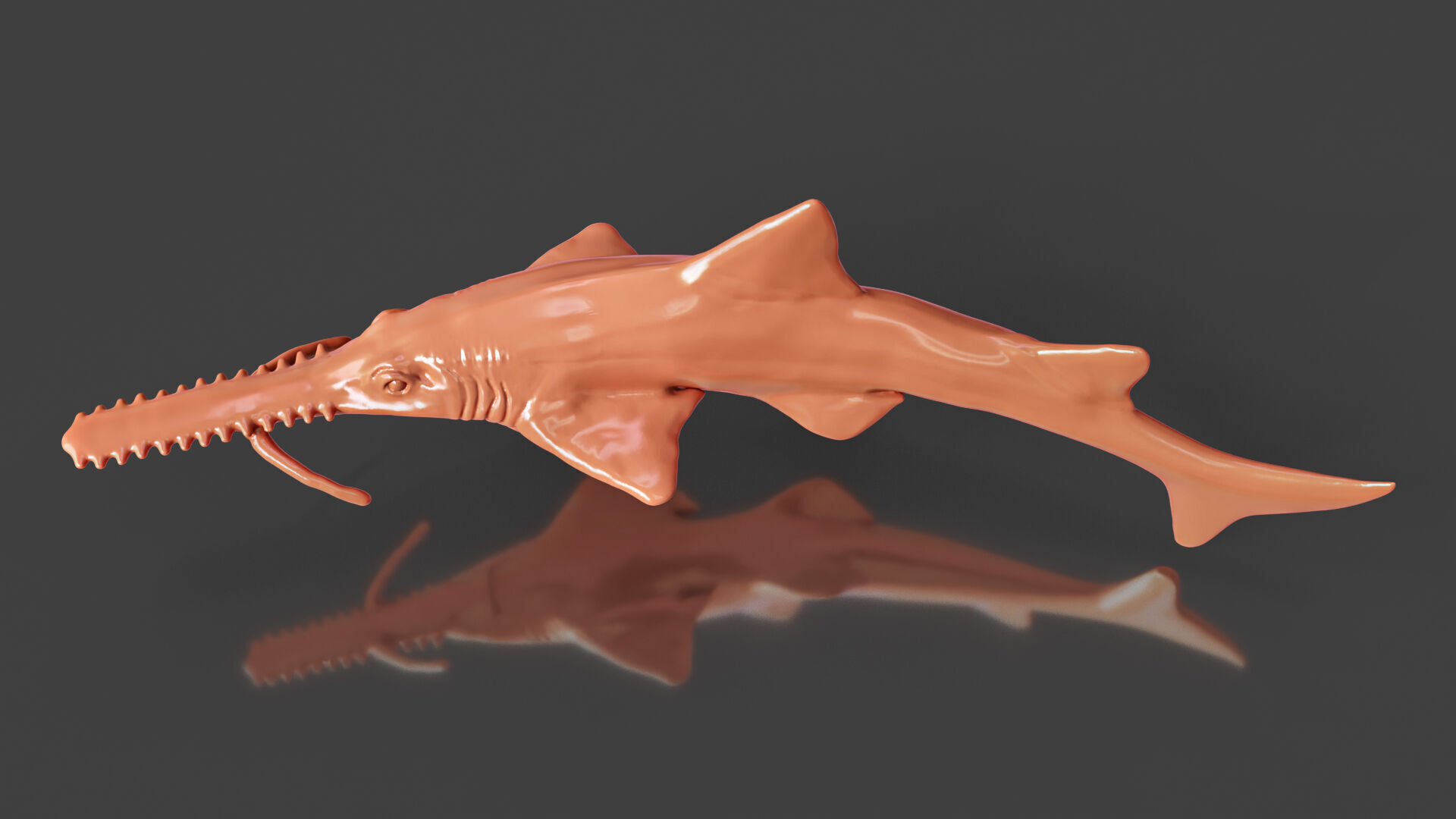 Realistic Fish Toys Sawshark 3D print model_2