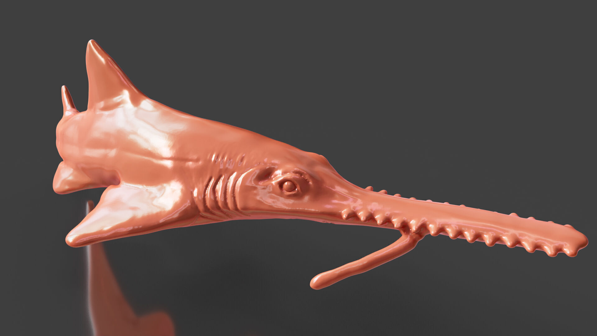 Realistic Fish Toys Sawshark 3D print model_5
