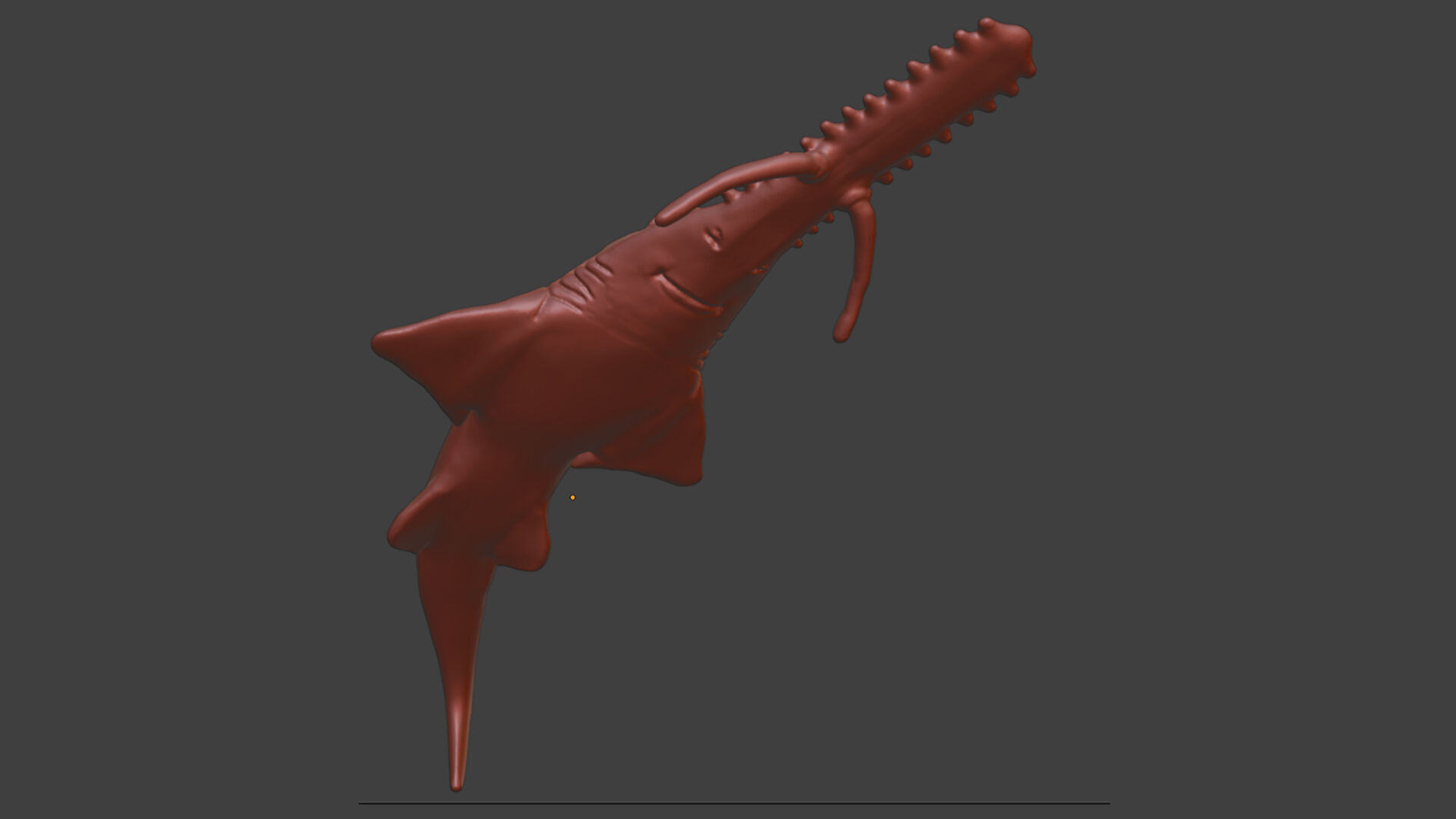 Realistic Fish Toys Sawshark 3D print model_7