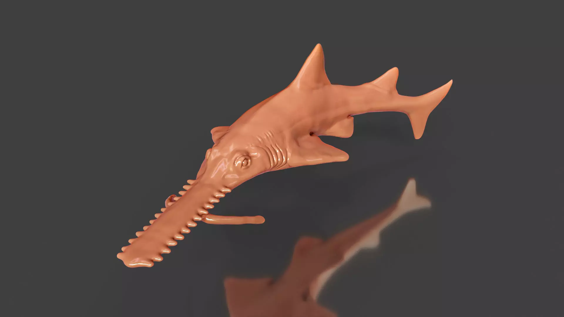 Realistic Fish Toys Sawshark 3D print model_0