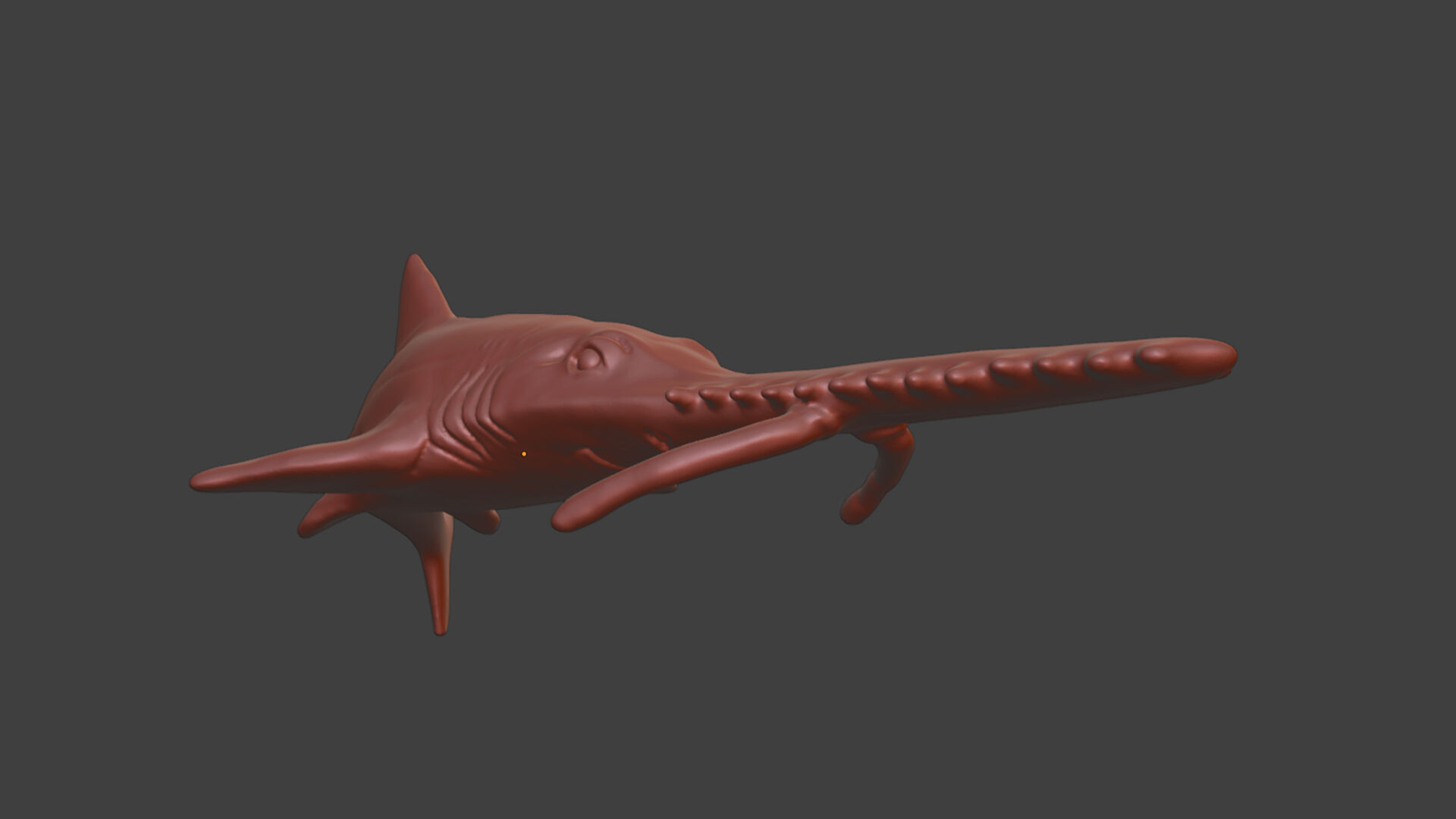 Realistic Fish Toys Sawshark 3D print model_8
