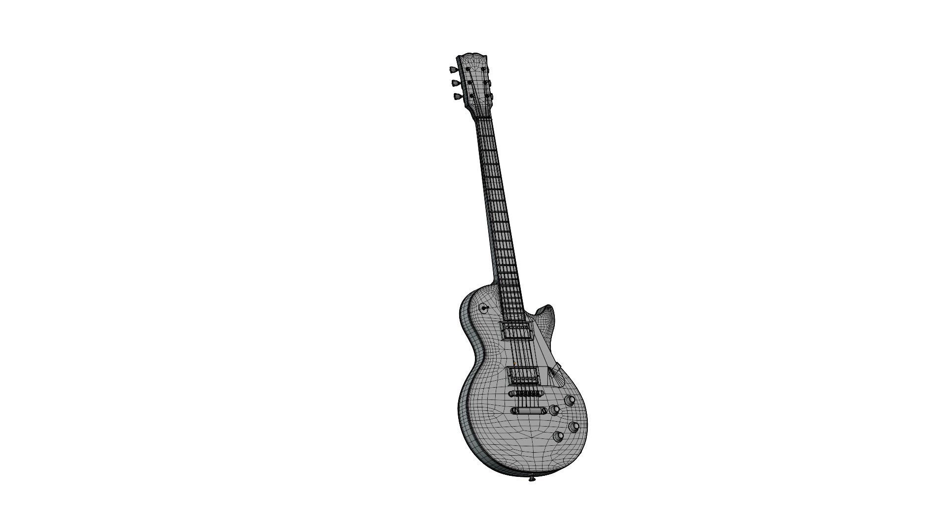 Guitar LP Les Paul 3D model_3