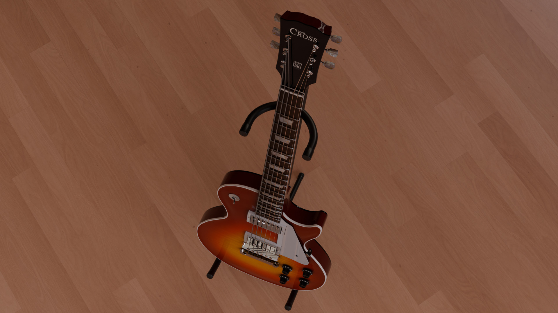 Guitar LP Les Paul 3D model_10
