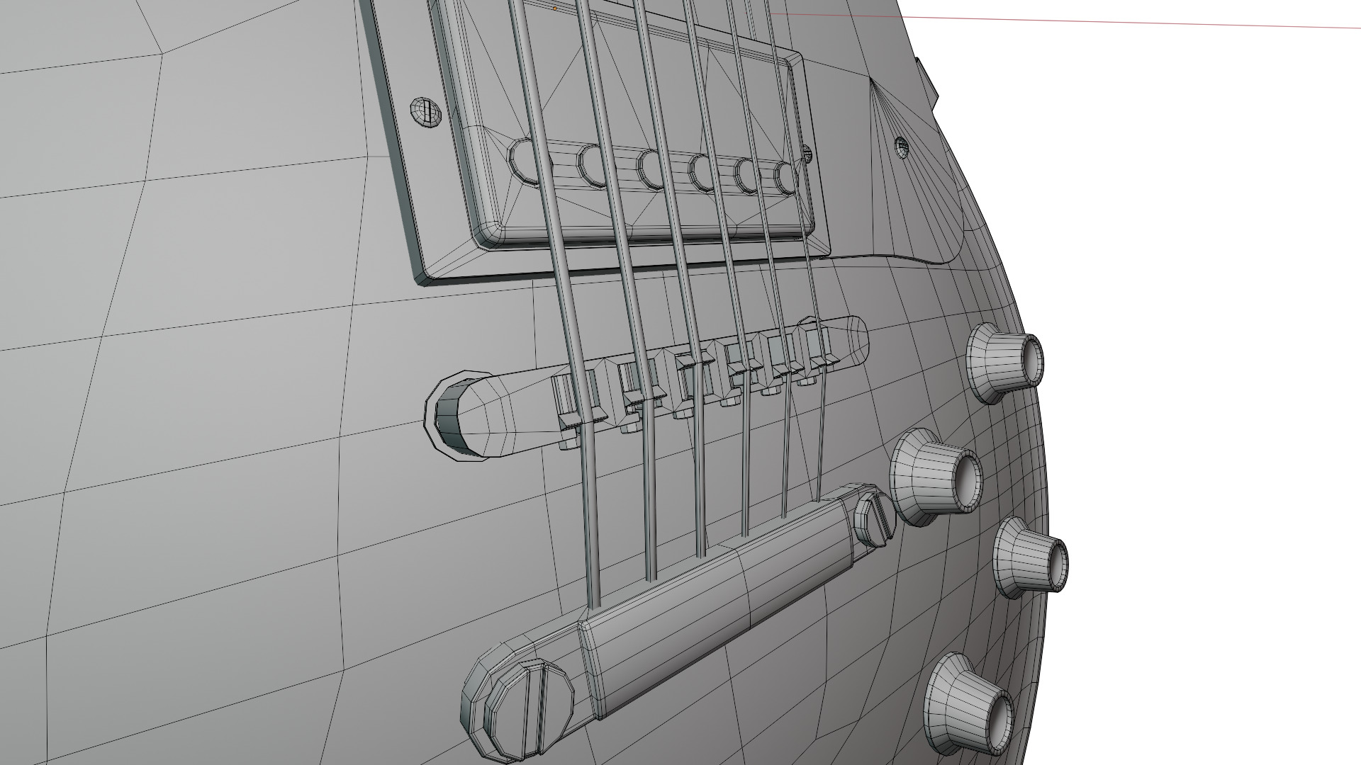 Guitar LP Les Paul 3D model_5
