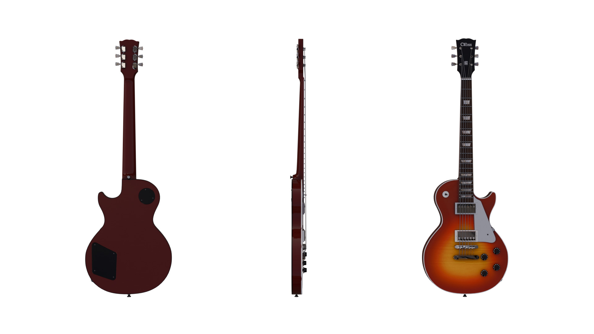 Guitar LP Les Paul 3D model_7