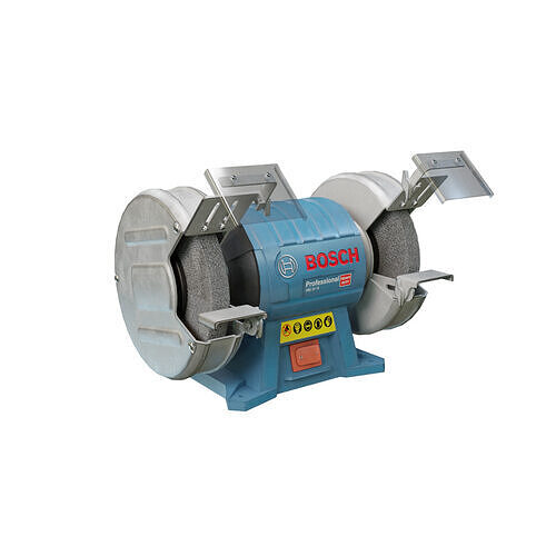 Realistic Power Tool Bosch Bench Grinder with PBR Texture Low-poly 3D model