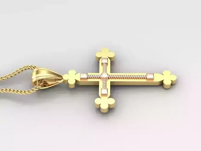 Cross Light Gold 4CP095 3DM STL