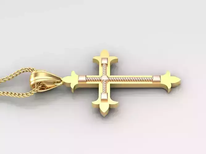 Cross Light Gold 4CP094 3DM STL