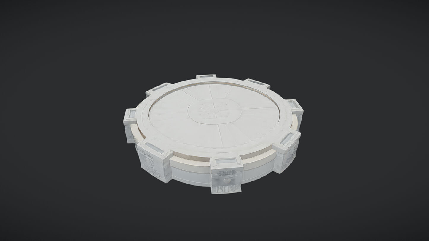 stone altar or ritual platform 3D model_20