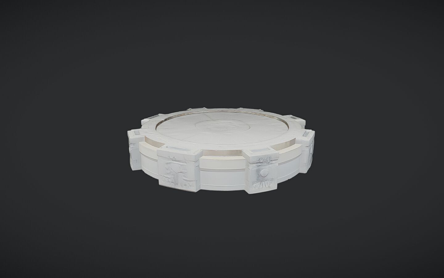 stone altar or ritual platform 3D model_12