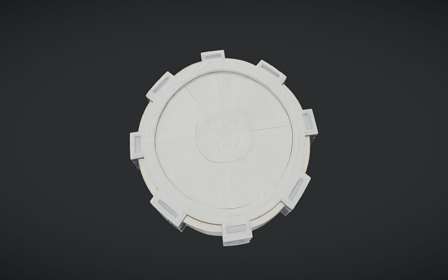 stone altar or ritual platform 3D model_16