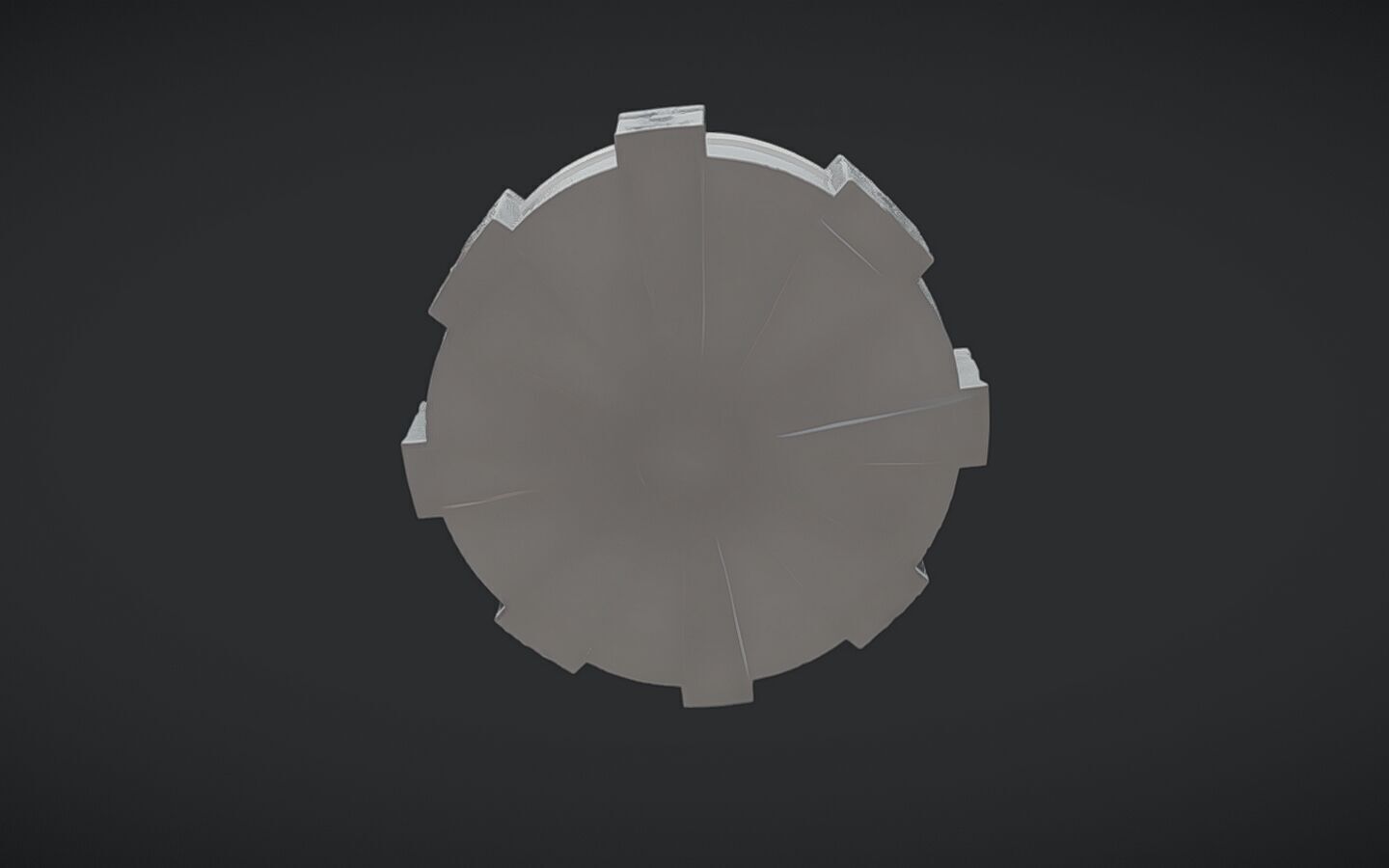 stone altar or ritual platform 3D model_13