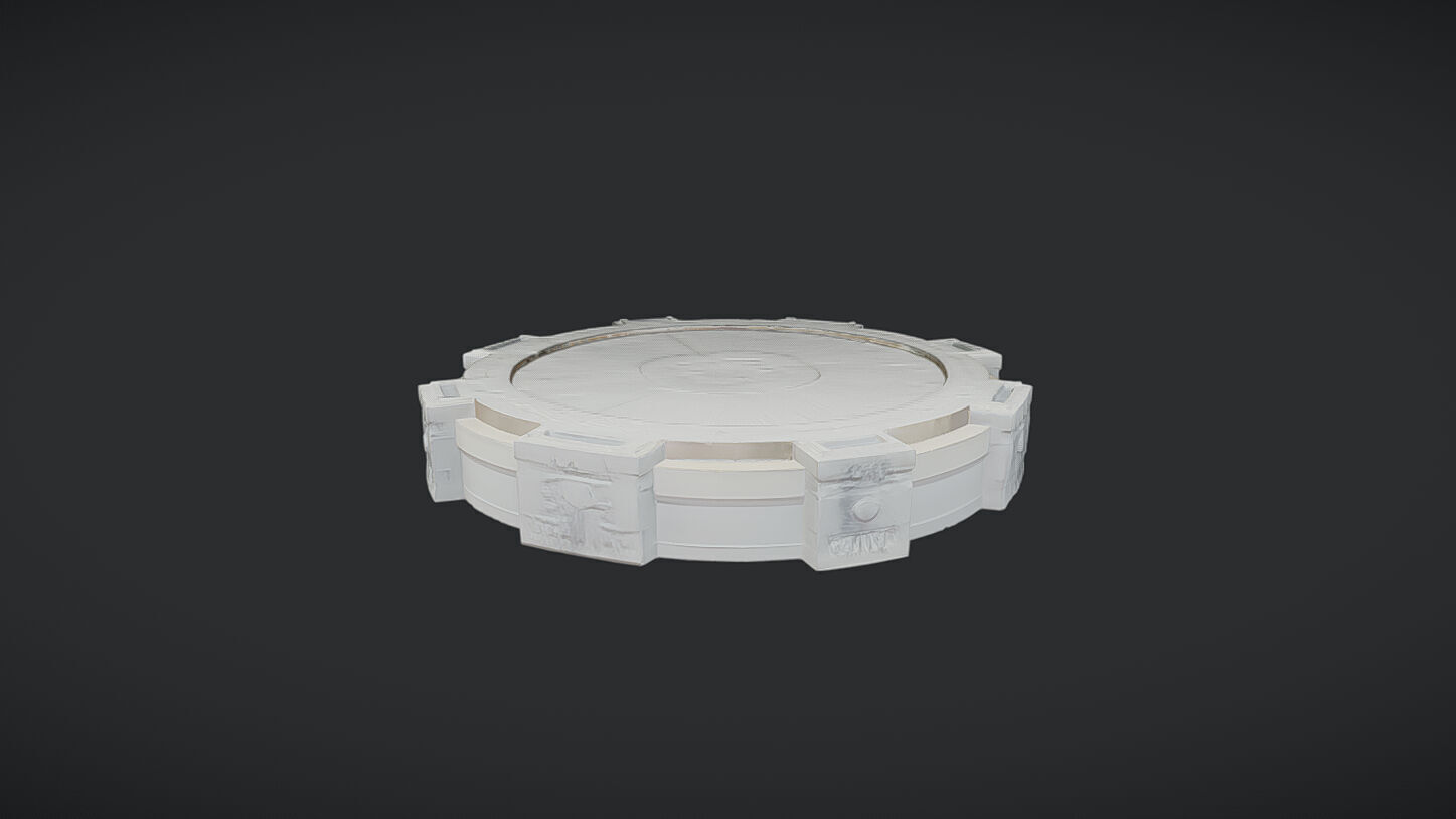 stone altar or ritual platform 3D model_18