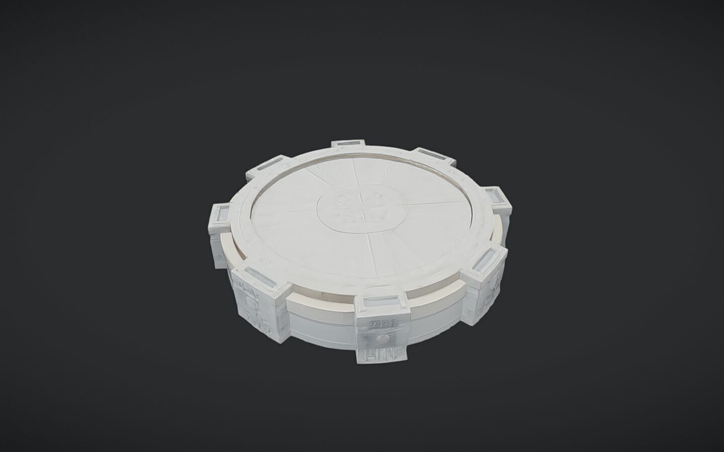 stone altar or ritual platform 3D model_8