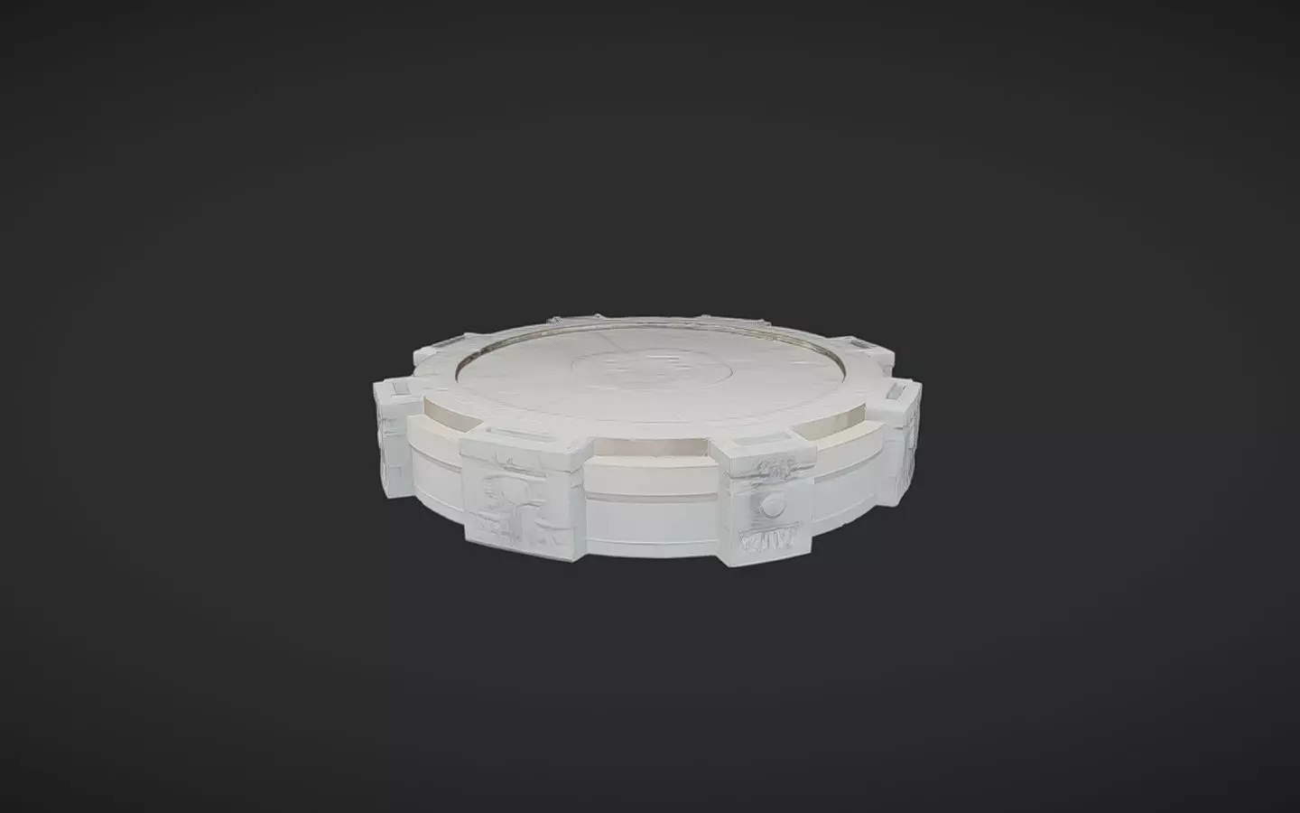 stone altar or ritual platform 3D model_0