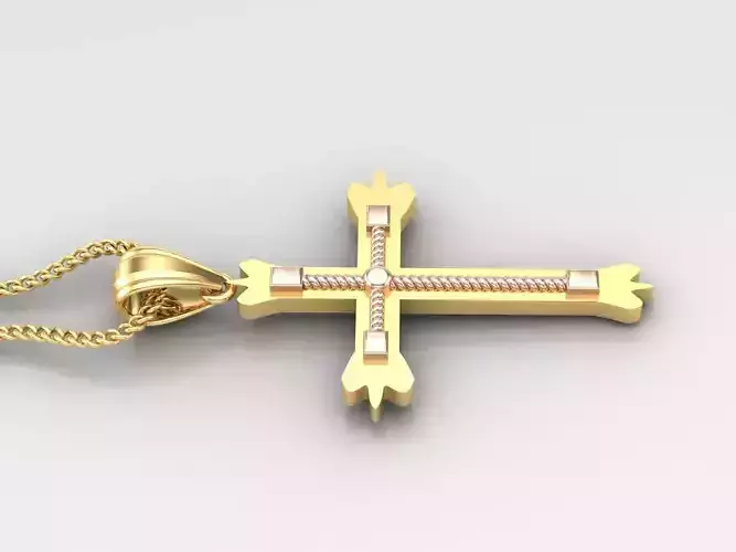 Cross Light Gold 4CP088 3DM STL