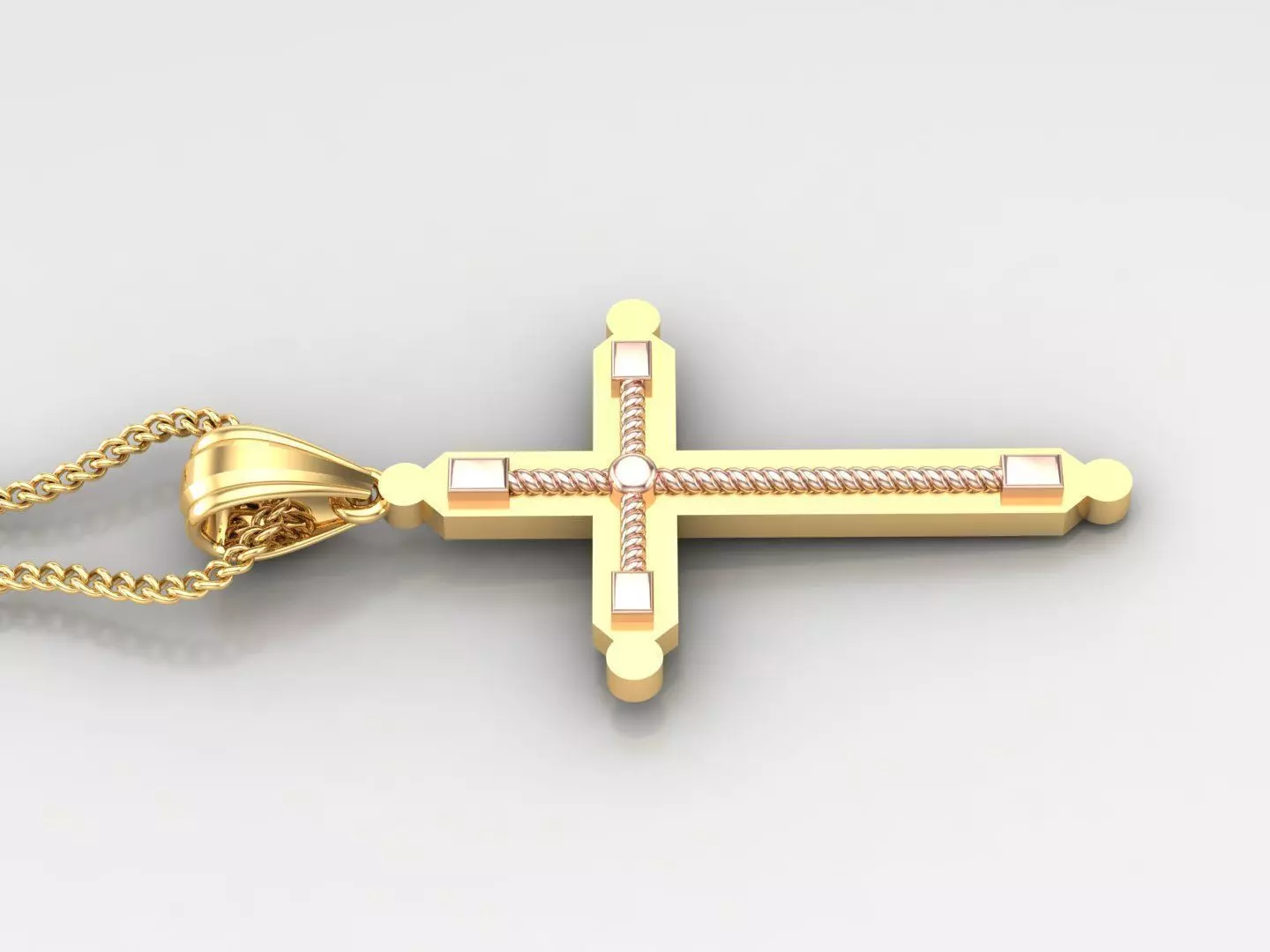 Cross Light Gold 4CP078 3DM STL 3D model_0